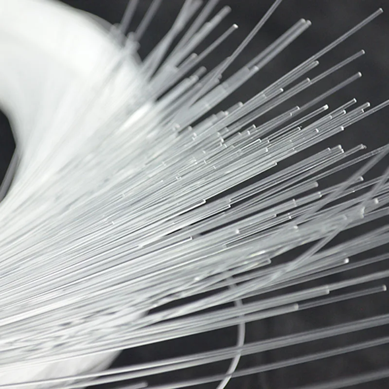 End Glow ไฟเบอร์ออปติก 0.75 มม.PMMA Optical Fiber Cable สําหรับทุกชนิดไฟ LED เครื่องยนต์ DIY Starry Sky Effect ตกแต่งบ้าน