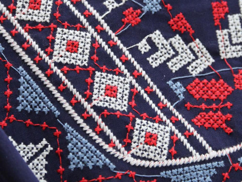 Camisas bordadas estilo boho retrô, blusas femininas de verão, manto solto, algodão, bainha de renda, manga morcego, camisa quimono