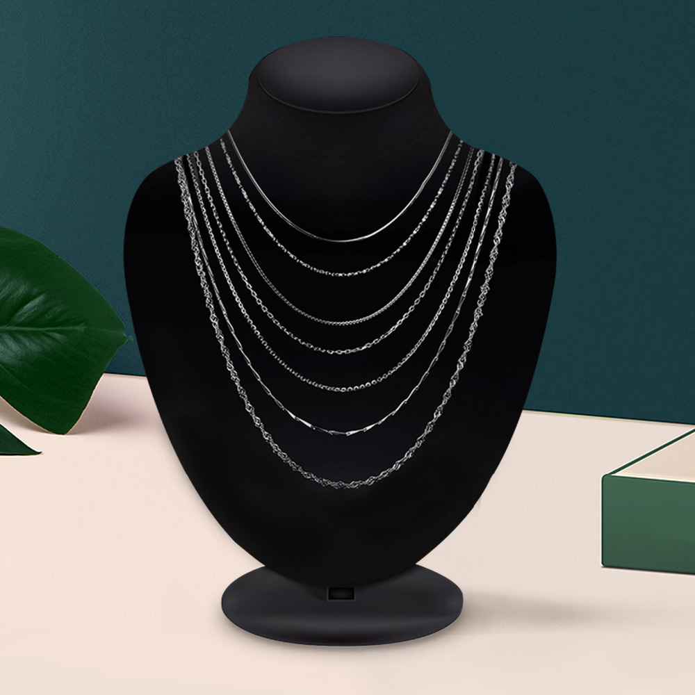 Женское ожерелье из серебра 100% пробы, с плетением