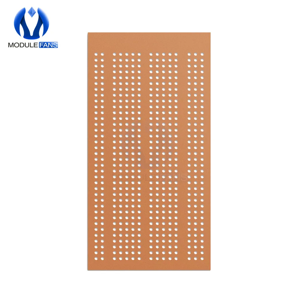 5 Chiếc 5X10 CM Sỉ Đa Năng 5X10 Cm Solderless PCB Thử Nghiệm Bo Mạch Đồng Nguyên Mẫu Giấy Mạ Thiếc Tấm Khớp lỗ DIY