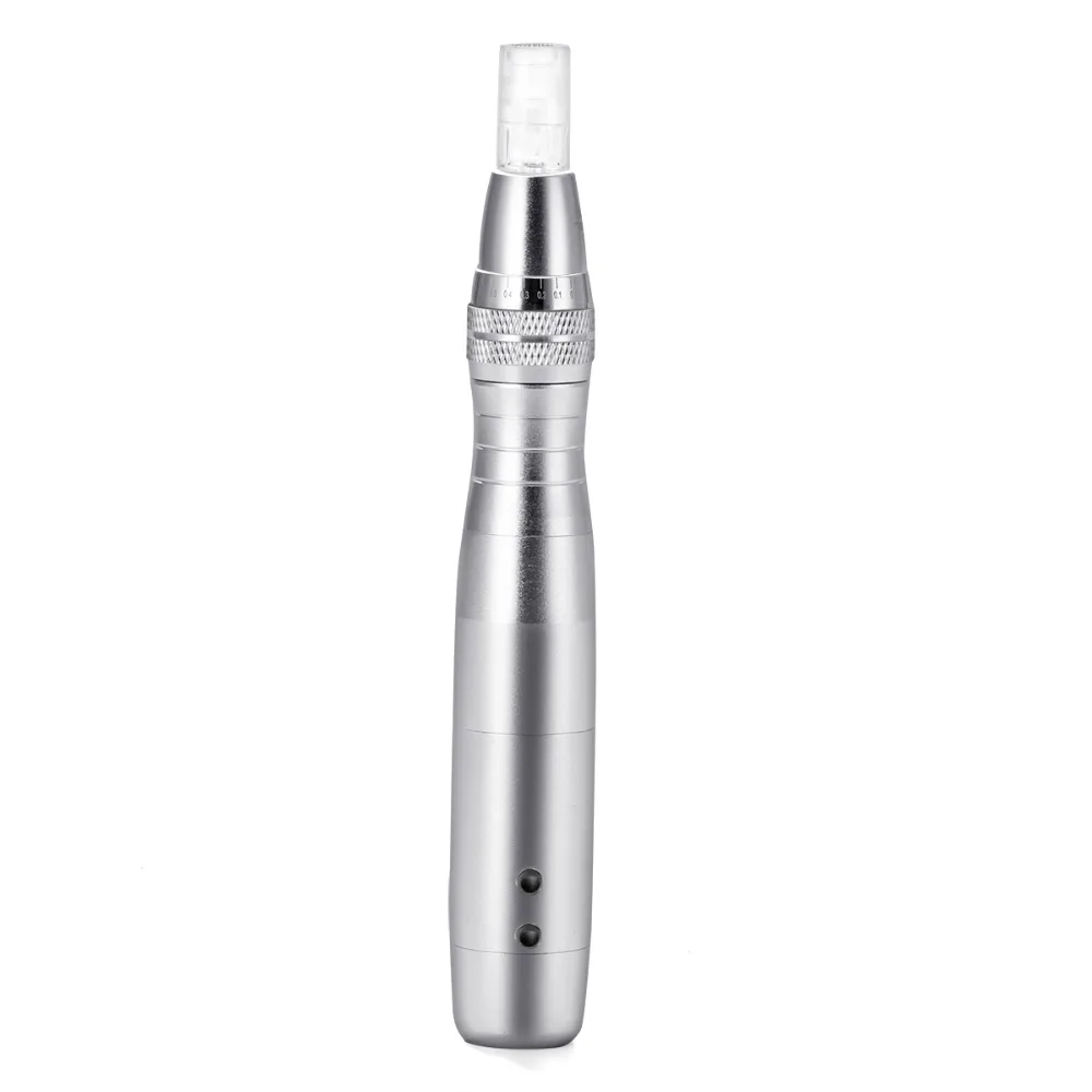 HELLO FACE ไร้สาย Derma ปากกา 7 สีไฟ LED Photon ปากกา 2 pcs เข็มของขวัญปรับ NANO Micro Needle Face Care TOOL