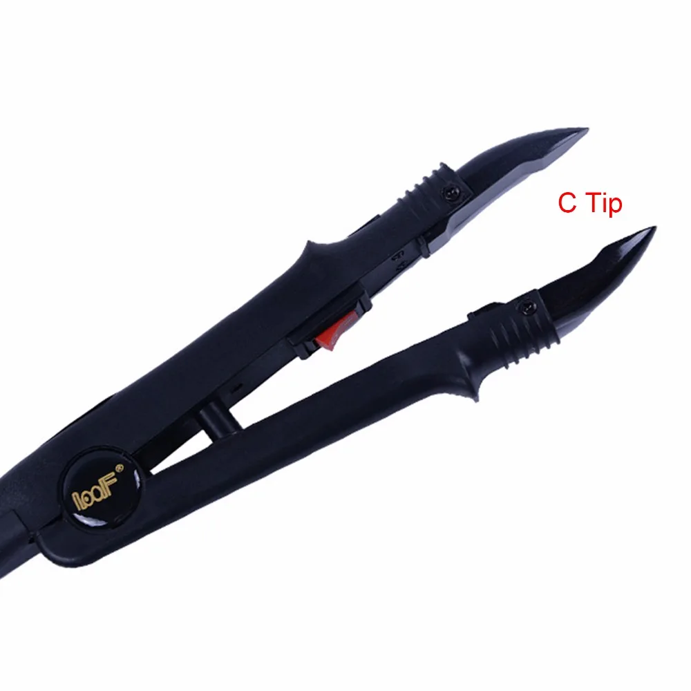 Plancha de calor de temperatura constante con punta JR-611 A/B/C para extensión de cabello, herramientas de fusión de queratina, conector de cabello, 1 ud.