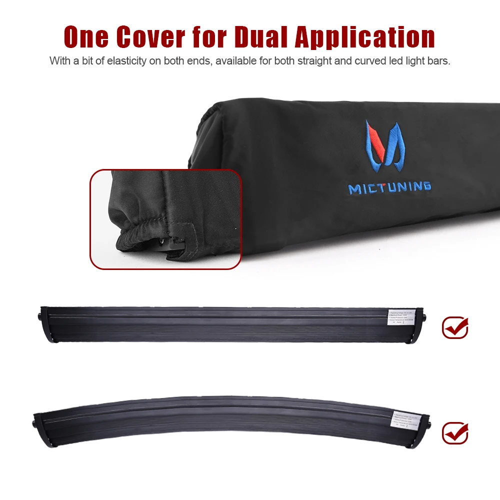 MICTUNING 22 "32'' 42 ''52'' Tự Động Đa Năng Phù Hợp Bao Da Nillkin Thẳng Cong LED Bar Cao Cấp bảo Vệ Tay Túi