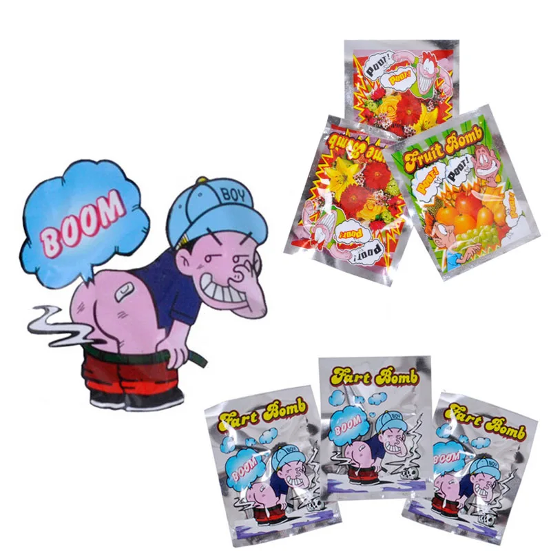 Bolsas de UDS divertidas, 10 bomba de pedos, bomba fétida, bromas divertidas, bromas prácticas, juguetes para inocentes, NSV775