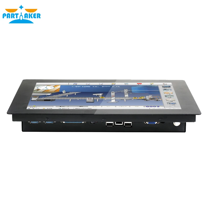 19 Zoll 10-Punkt kapazitiver Touchscreen 2 mm Panel Bay Trail Celeron J1900 Quad Core All-in-One eingebetteter PC