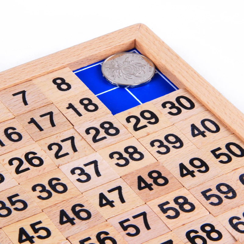 Montessori Chất Liệu Đồ Chơi Gỗ Giáo Dục 1-100 Chữ Số Nhận Thức Toán Đồ Chơi Giảng Dạy Logarit Phiên Bản Kid Đầu Học Tập Quà Tặng