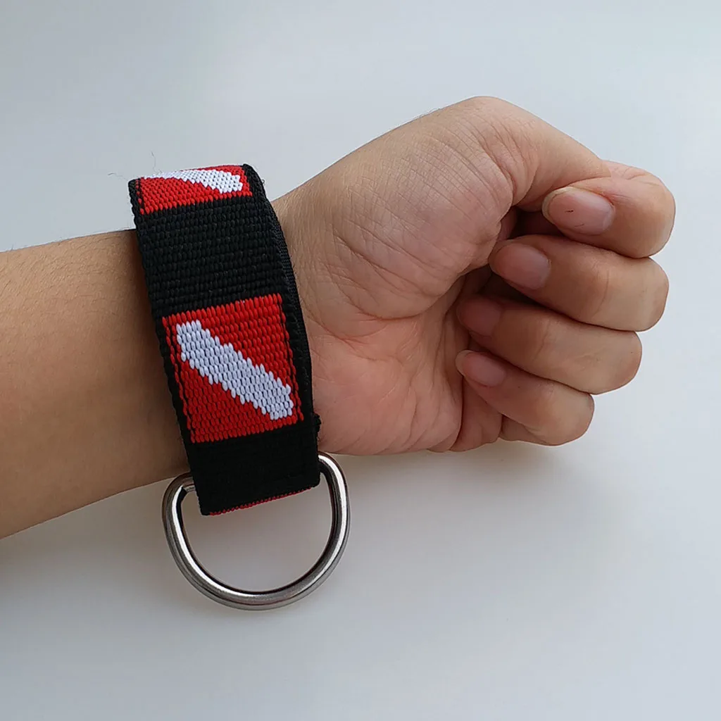 Correa de muñeca acolchada ajustable, cordón de mano para buceo libre, accesorios de piscina
