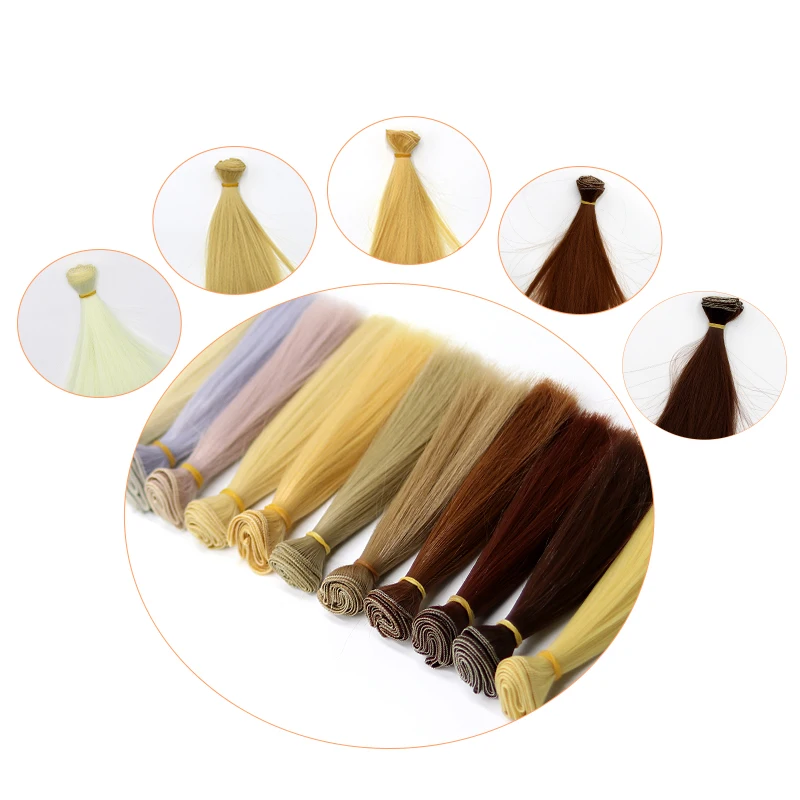 Msiredoll Bjd Tóc Giả 15*100CM Hoặc 20*100CM Hoặc 25*100CM Tóc Búp Bê Dành Cho 1/3 1/4 1/6 Tóc Thẳng Tóc Búp Bê Bjd Tóc Giả Tự Miễn Phí Vận Chuyển