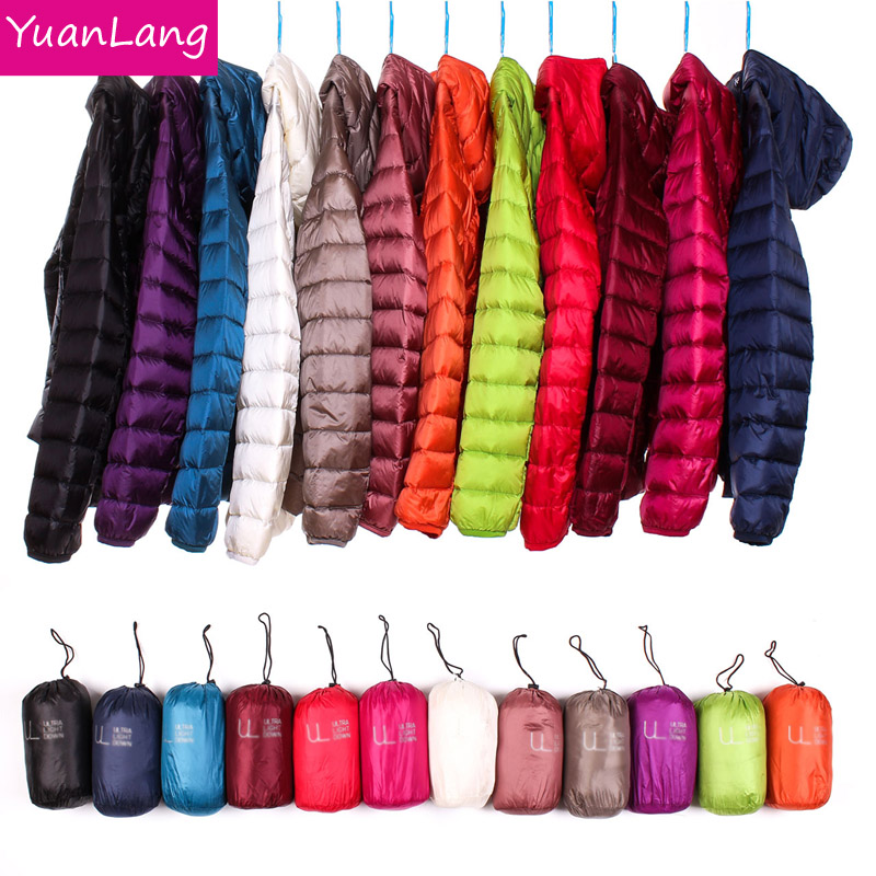 ผู้หญิงฤดูหนาว Hooded PUFFER แจ็คเก็ต ULTRA LIGHT Down JACKET WARM Coat Parka หญิงแบบพกพา Outwear Windbreaker เสื้อแจ็คเก็ต Quilted
