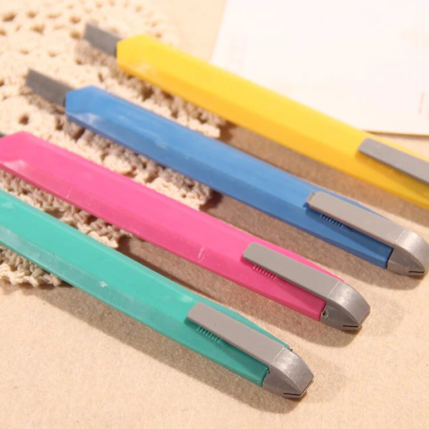 1 PC Box Cutter Utility Knife Snap Off Retractable Razor Blade Knife Tool Cutting Paper