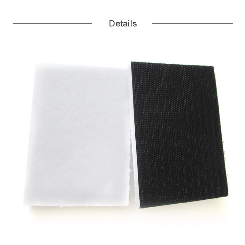 70*100mm Rectangle Soft Sponge Interface Pad Damping Pad for Sander Backing Pad Abrasive Tools Accessories - Hook and Loop