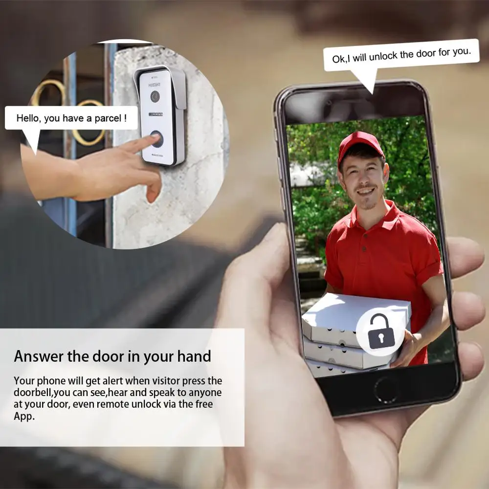 TMEZON Wired Doorbell Outdoor   (need to work with Tmezon Intercom monitor, cannot work alone) Please contact me before buying