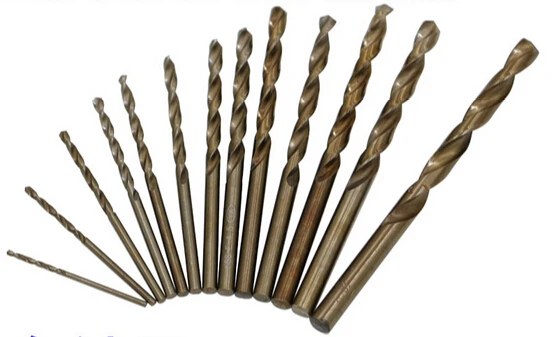 0.5-2.1/2.2/2.3/2.4/2.5/2.6/2.7/2.8/2.9-13.0 มม.โคบอลต์สแตนเลสตรง Shank Twist เจาะโลหะเหล็กอลูมิเนียมเจาะ