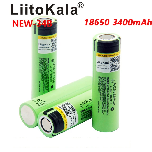Nóng LiitoKala Mới Ban Đầu NCR18650B 34B 3.7V 18650 3400MAh Lithium Pin Đèn Pin Pin