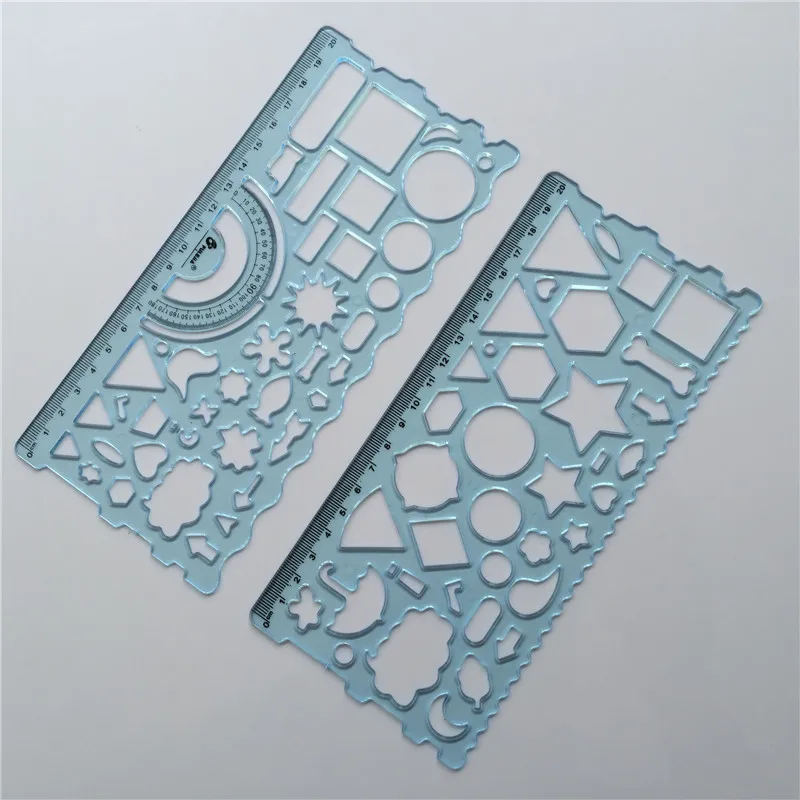 1 Pcs Versatile Drawing Template Ruler School Student Teaching Supplies Workmanship Exquisite Quality Assurance
