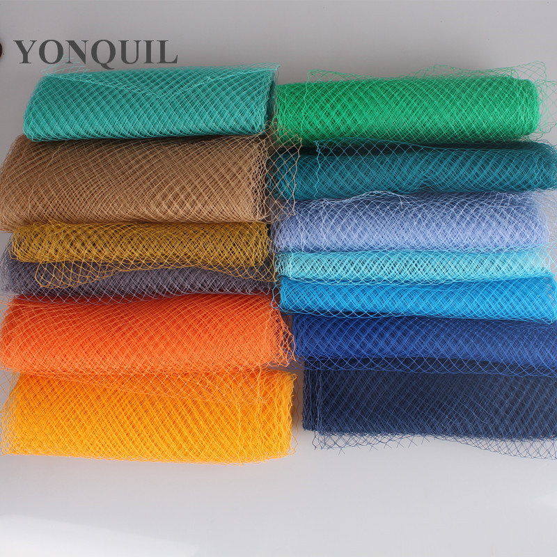 25 cm rosa birdcage véu rede velling millinery véu tecido diy para mulheres fascinator base material chapéu 10 quintal/lote