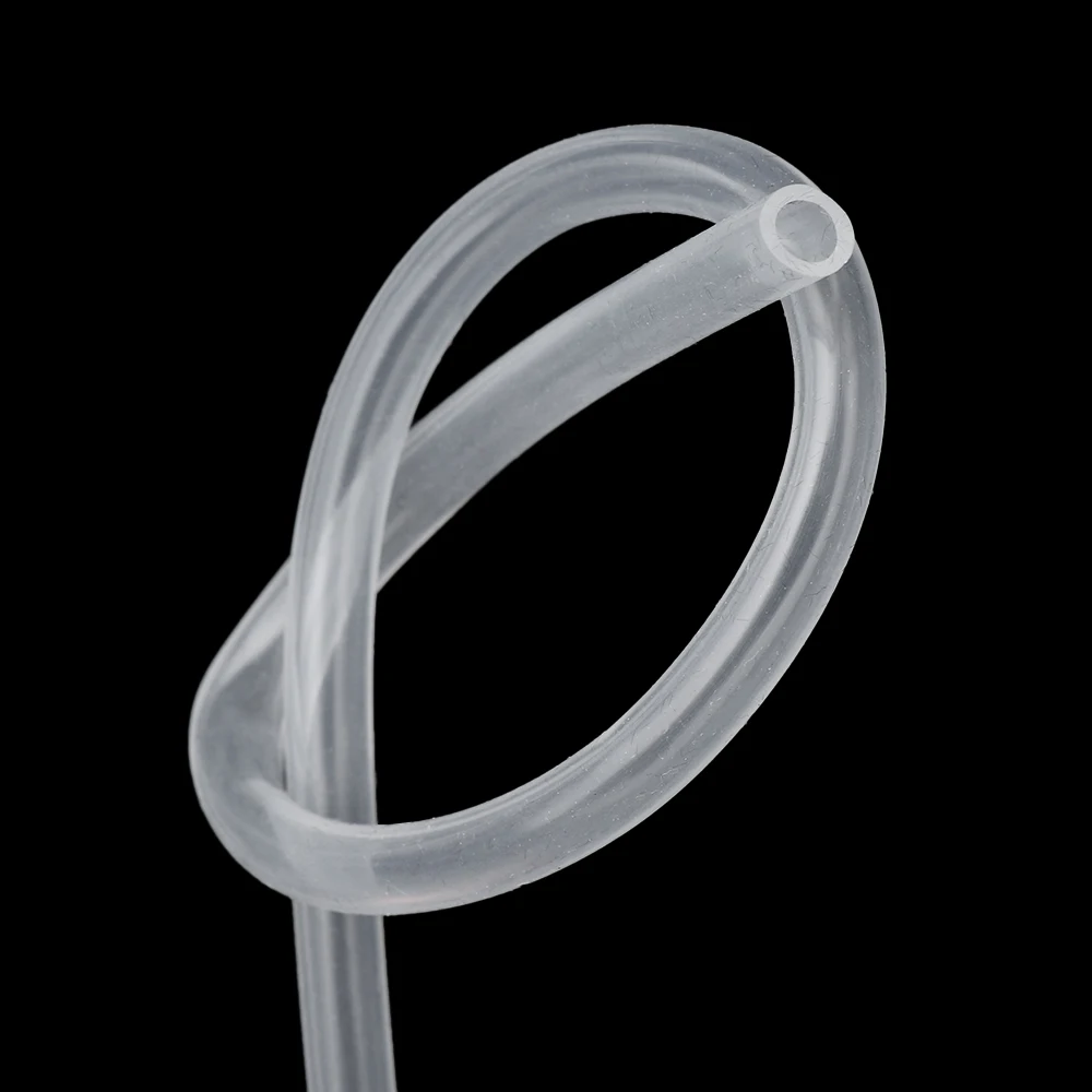 Manguera Flexible de goma de silicona transparente de grado alimenticio, 2, 3, 4, 5, 6, 7, 8, 10 mm de diámetro, 1 metro