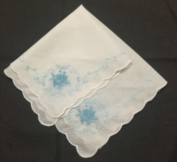 Набор из 12 носовых платков с цветочной вышивкой, 12x12 дюймов