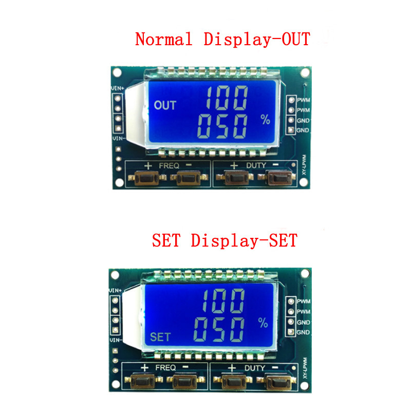 Generador de señal de 1Hz-150Khz, Módulo de placa PWM, frecuencia de pulso, ciclo de trabajo, módulo ajustable, pantalla LCD, 3,3 V-30V, 1Hz-150Khz