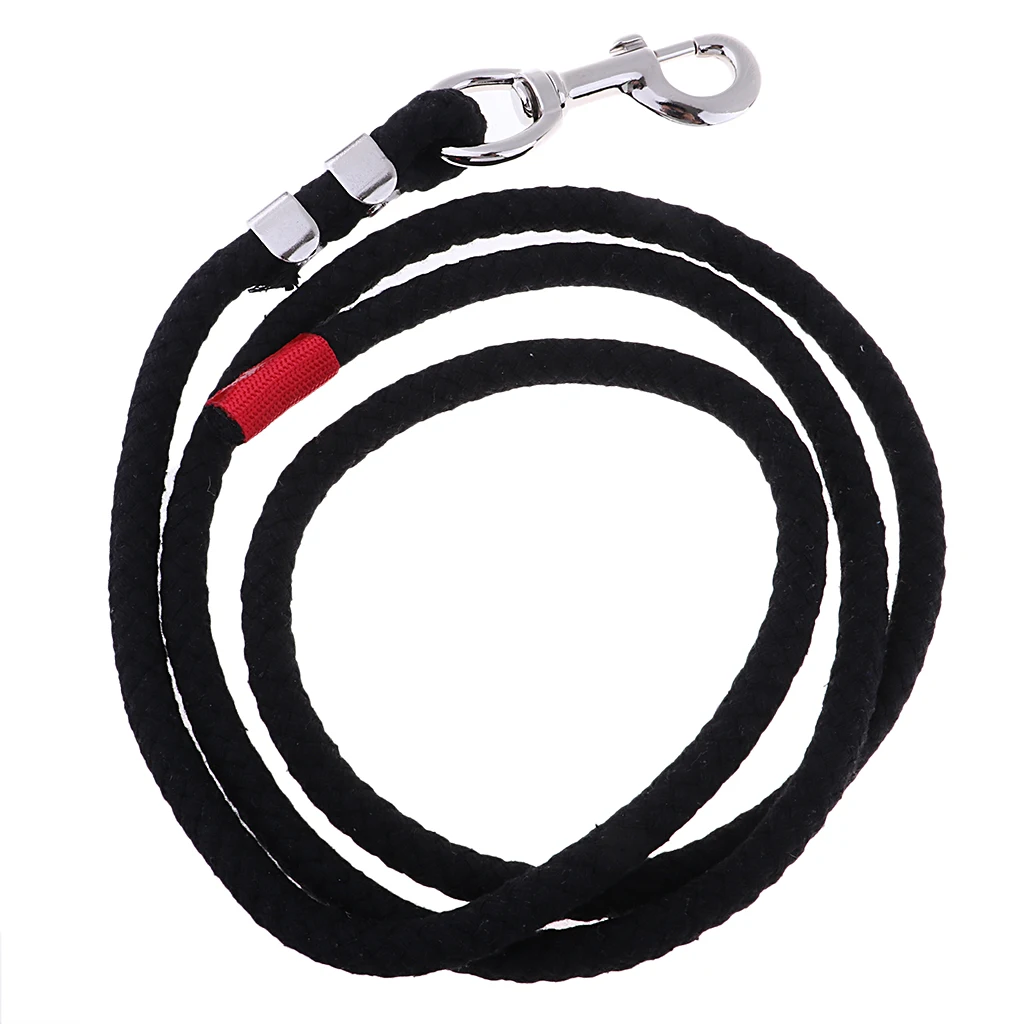 Pferd Baumwolle Blei Seil Halfter Frühling Haken Reit Versorgung Halfter Ausrüstung Für Pferd 14mm Durchmesser Schwarz/Weiß