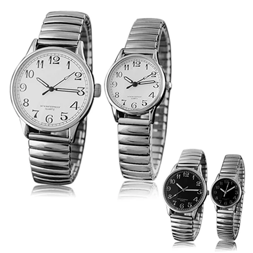 2018 paar Liebhaber Uhr Männer Frauen Design Vintage Legierung Quarz Analog Dehnbar Armbanduhr 1MAG 6T5K C2K5W
