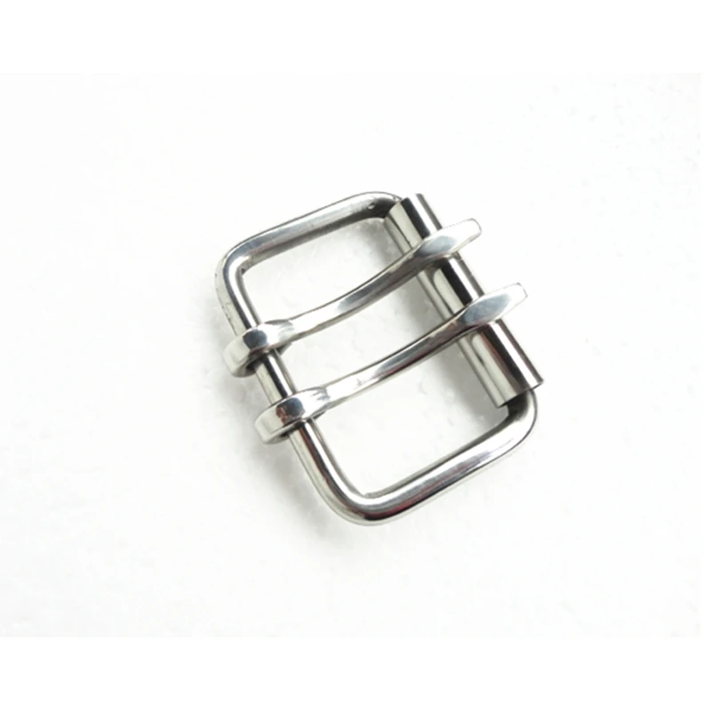 Fivela de pino duplo de aço inoxidável, cinto de cowboy sólido, cabeça de faixa de rolo 45mm 41mm 40mm