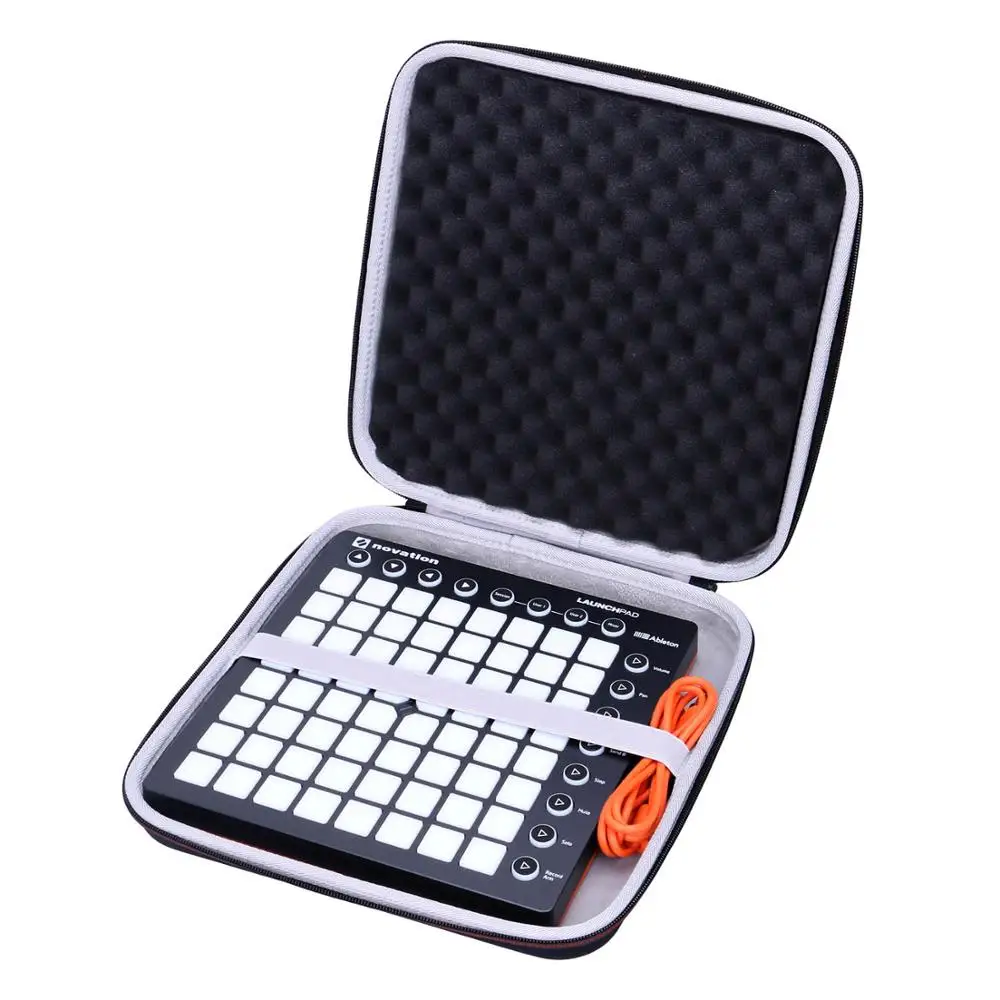 เคสแข็ง LTGEM EVA สีดํากันน้ํากันกระแทกสําหรับ Novation Launchpad Ableton Controller