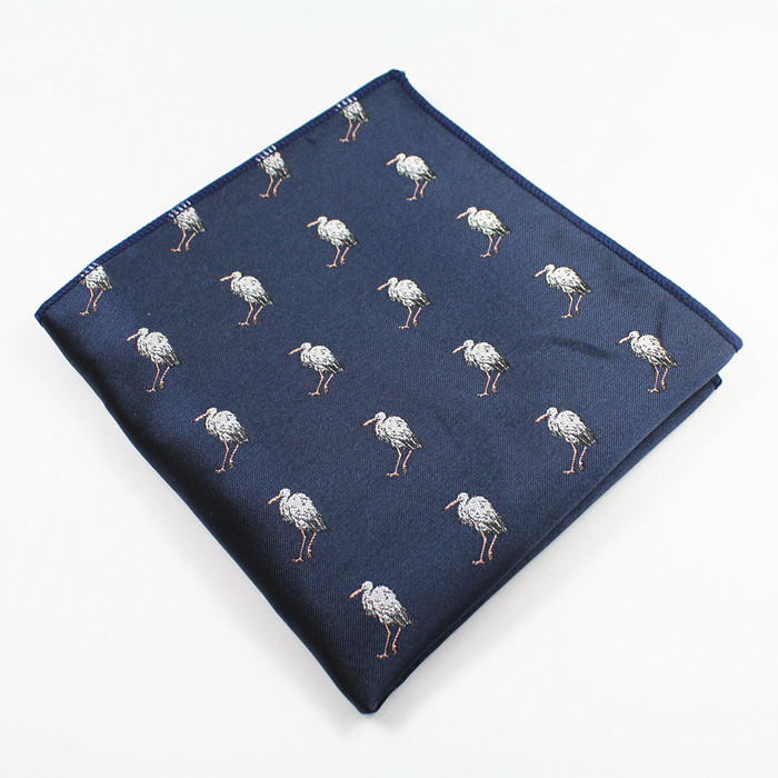 Guslesonニューデザイン紳士スタイルクリエイティブアニマルクリスマスハンカチメンズスーツポケットスクエアウェディングハンキーチェストタオル