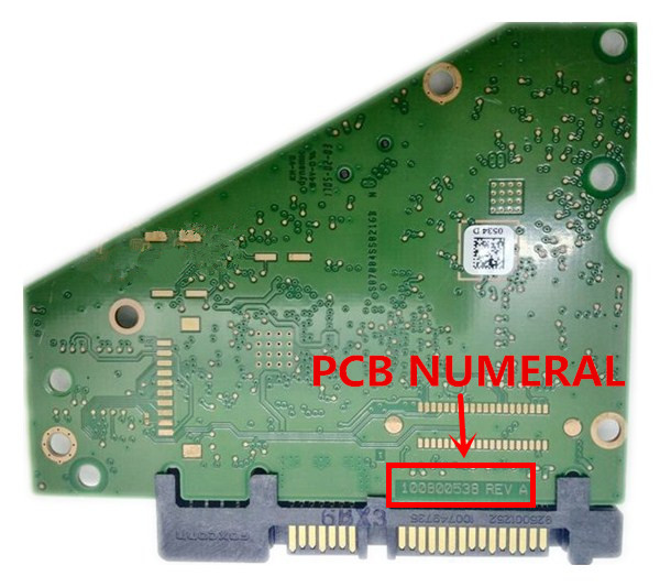 Печатная плата настольного жесткого диска Seagate / 100800538   REV A / 0534 , ST4000DM004