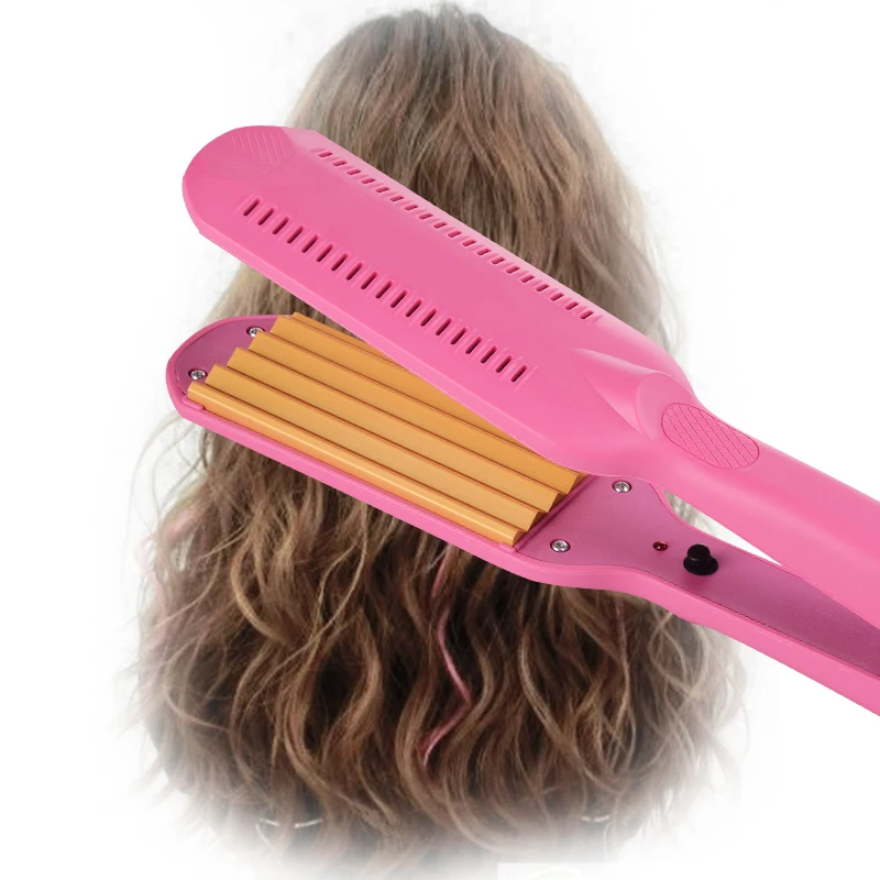 Chuyên Nghiệp Máy Uốn Tóc Crimper Gốm Tôn Cụ Làm Xoăn Tóc Điện Trùng Mạch Sóng Dụng Cụ Tạo Kiểu Tóc