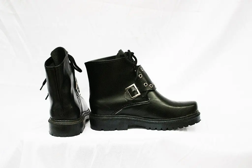 Cosplay FF8 Squall Leonhart Boot Cosplay Final Fantasy VIII Squall Leonhart Sepatu Hitam Buatan Khusus