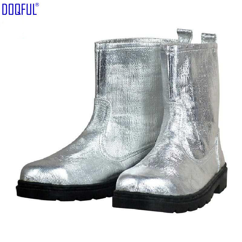Composite Aluminium Foil Insulating Fire Fighting Safety Boots Heat Proof Shoes High Temperature Work Thermal Radiation Protect