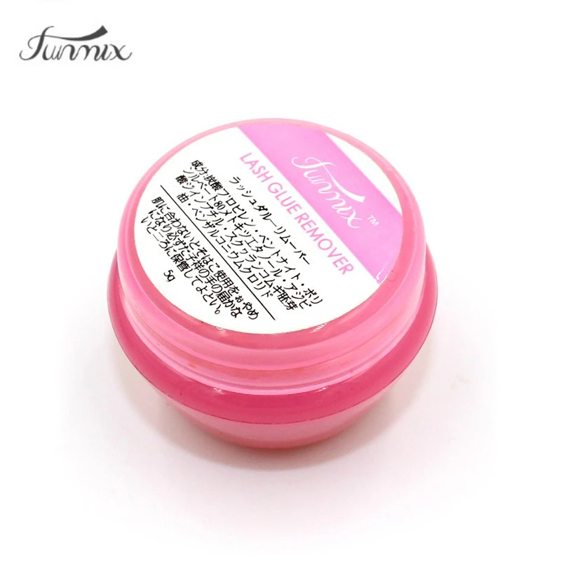 Importación nueva crema removedora de pegamento para extensión de pestañas profesional rosa 5g para herramientas de maquillaje removedor de pestañas
