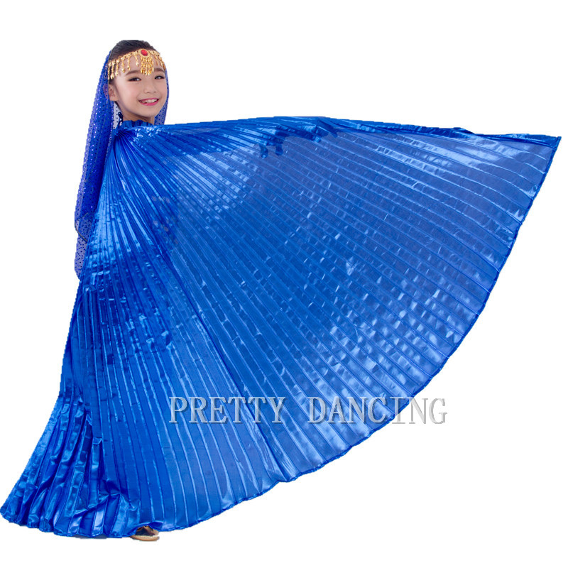 Asas trajes crianças vestido de dança do ventre para meninas presente roupas de dança do ventre bollywood dancewear crianças cosplay asas com varas