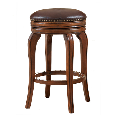 Барный стул в европейском стиле, кожаный высокий табурет, барный стул из цельного дерева, высокий вращающийся стул