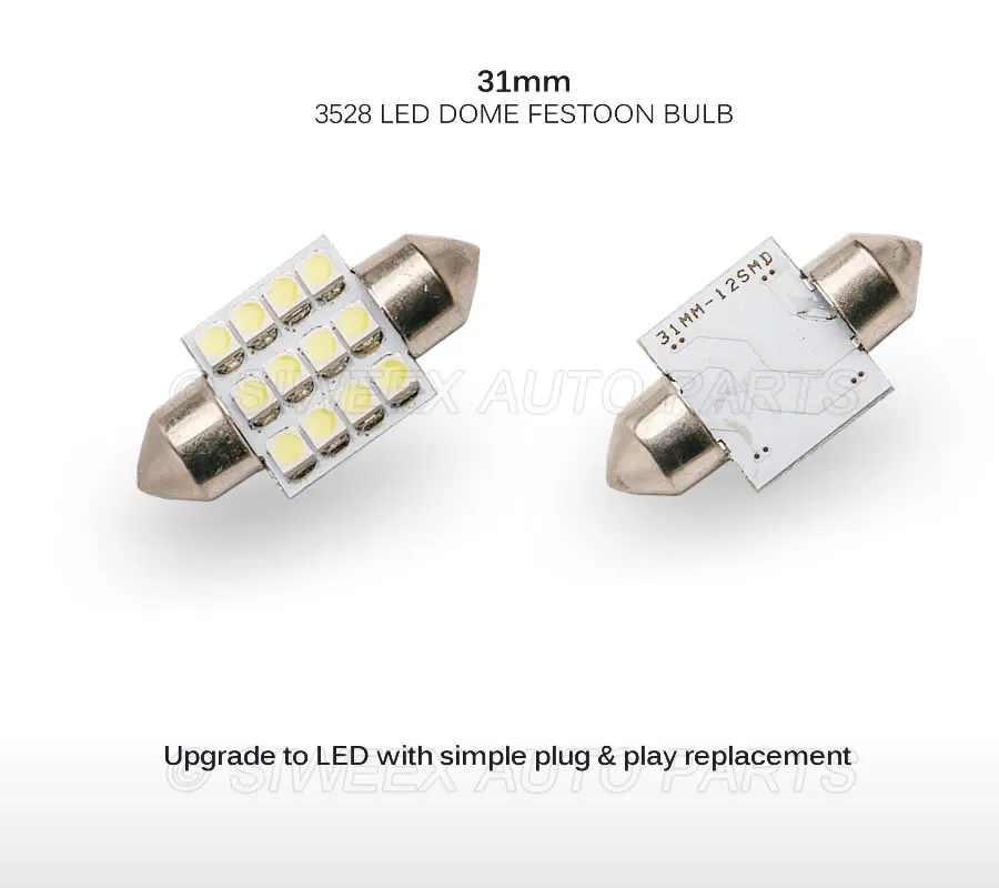 31Mm 3528 1210 SMD 12 Đèn LED Xe Hơi Ô Tô Tự Động Festoon Dome Nội Thất Bản Đồ Đèn Bóng Đèn 12V xanh Xanh Đỏ Đá Xanh Dương Trắng