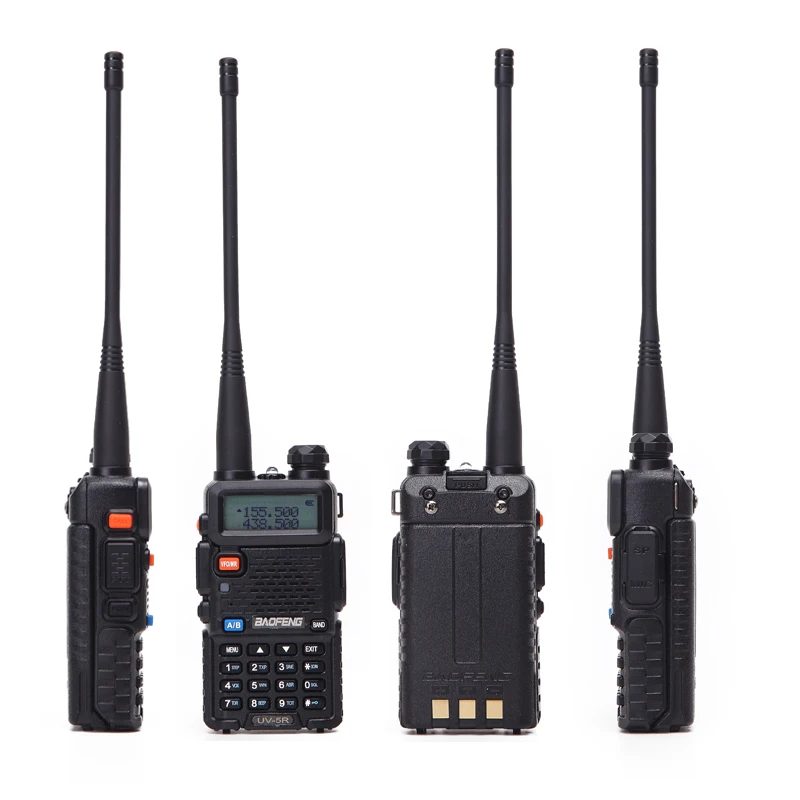 2 uds Baofeng UV-5R 8W Walkie Talkie de largo alcance tipo C carga VHF UHF banda Dual UV5R Radio bidireccional portátil
