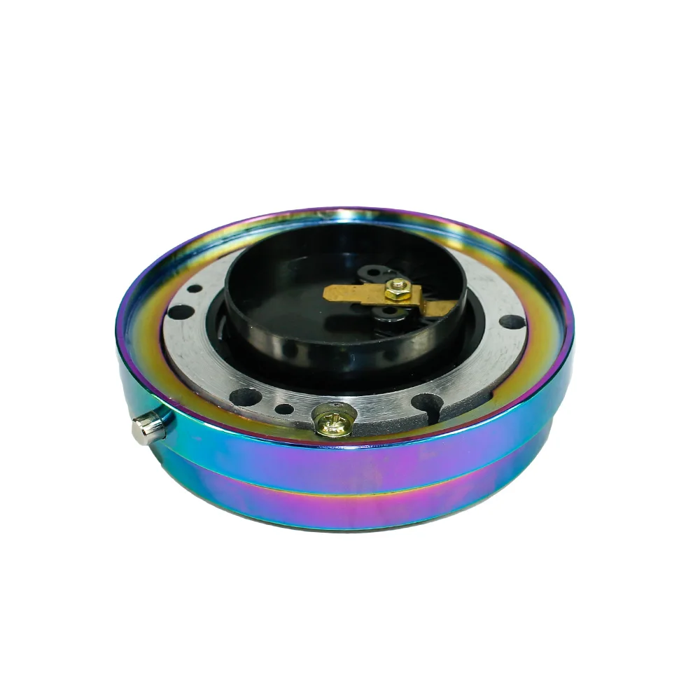 Dünne Version 6-Loch-Lenkrad-Schnellspanner-Nabenadapter Snap Off Boss Kit Splitter/Lila/Blau/Golden/Schwarz/Rot/Neo