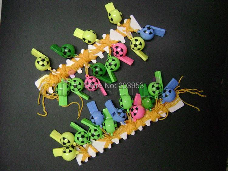 2PCS bunte Fußball lustige Gesicht Kind Fans Pfeife Cheerleading Kinder Pfeifen