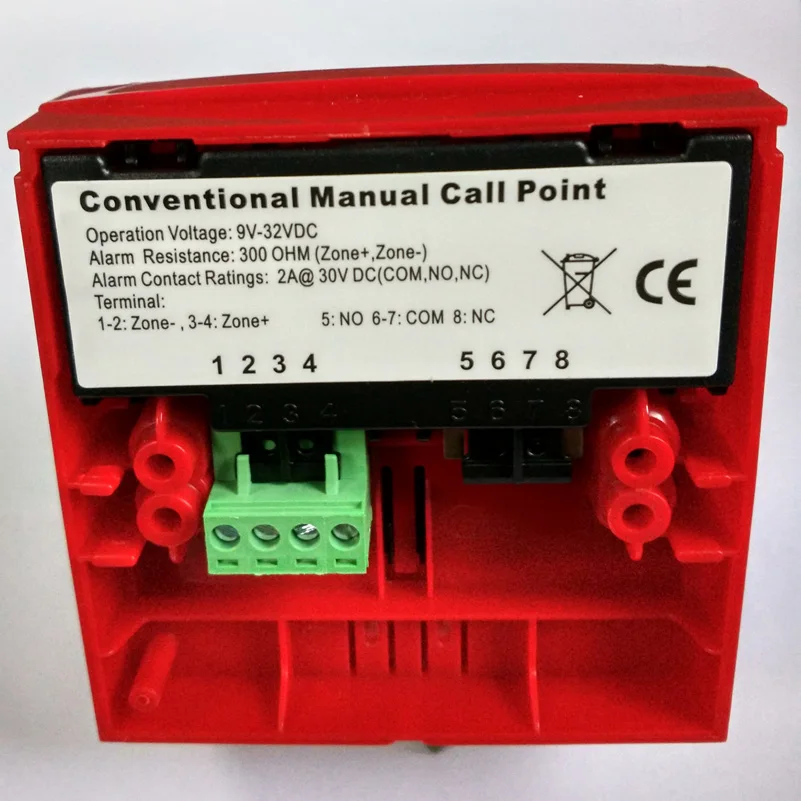 Conventional Manual Call Point  fire alarm system Conventional panel accessories  2-wire  fire  button MCP
