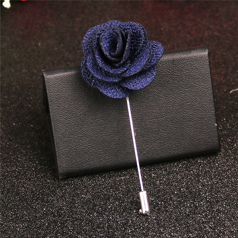 YO CHO งานแต่งงานผ้าไหม Boutonniere เจ้าบ่าวเข็มกลัด Pins Buttonhole เจ้าบ่าว Boutonniere ประดิษฐ์ดอกกุหลาบ Prom Party อุปกรณ์เสริม