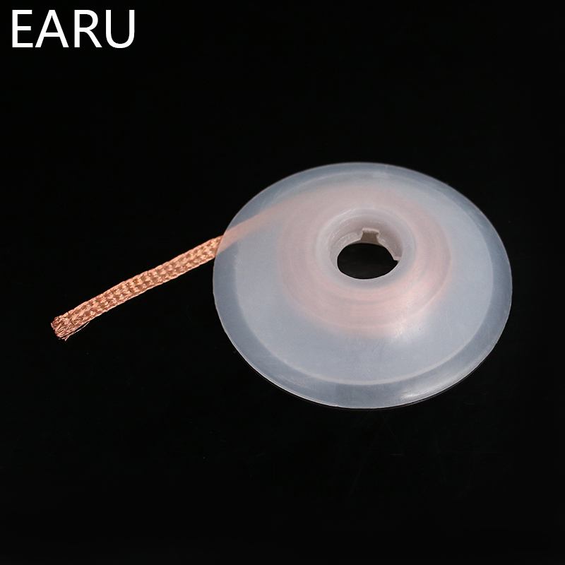 1.5mm 2mm 2.5mm 3mm 3.5mm 너비 1.5M 길이 디 솔더링 브레이드 용접 솔더 리무버 심지 와이어 리드 코드 플럭스 BGA 수리 도구