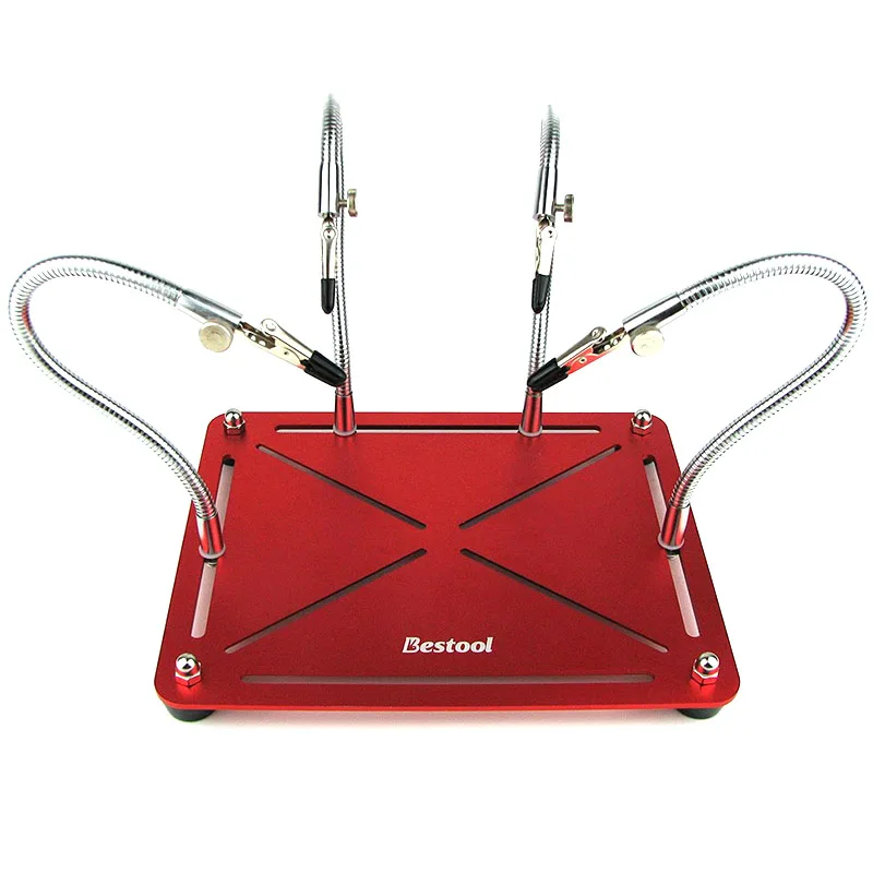 TOOKKS PCB Holder Third Hand for Soldering Helping Hand for Magnifier Welding Tools Welding Clamp for Motherboards Repair