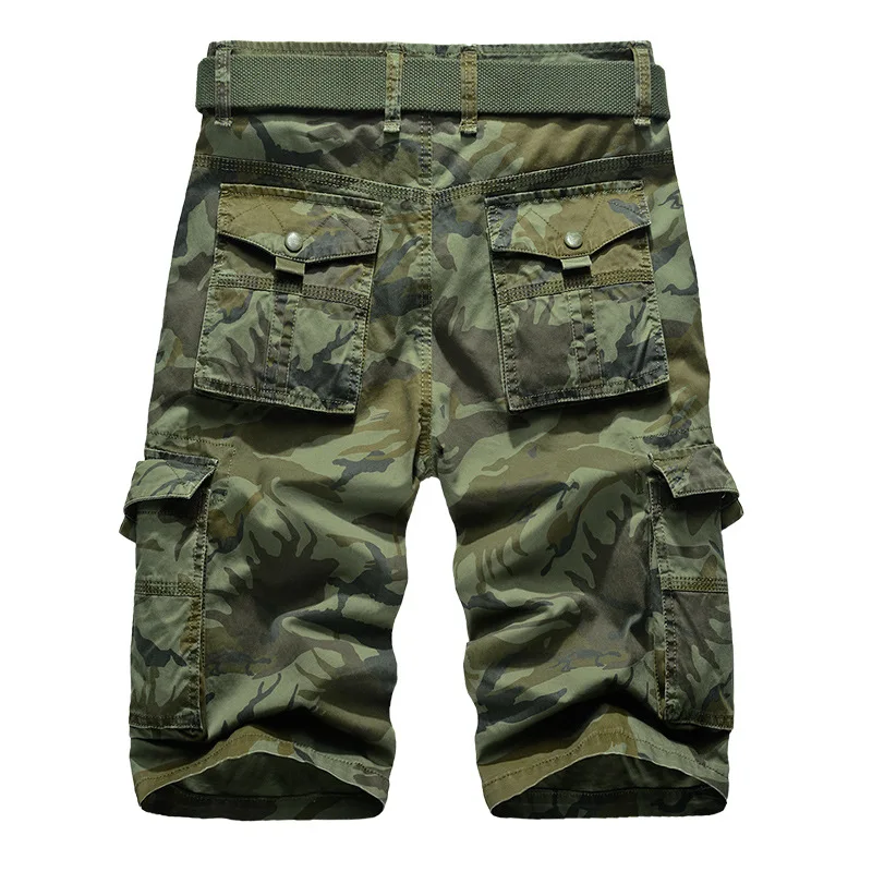 メンズカジュアルカモフラージュカーゴショーツ,メンズルーズワークショーツ,ミリタリーショートパンツ,ラージサイズ29-44,新品,2022