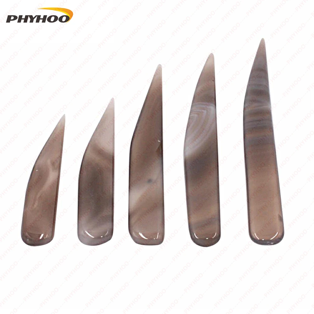 Faca de polimento de ágata PHYHOO, ferramenta de polimento artesanal para ouro e tira, ferramentas limpas de fabricação de joias