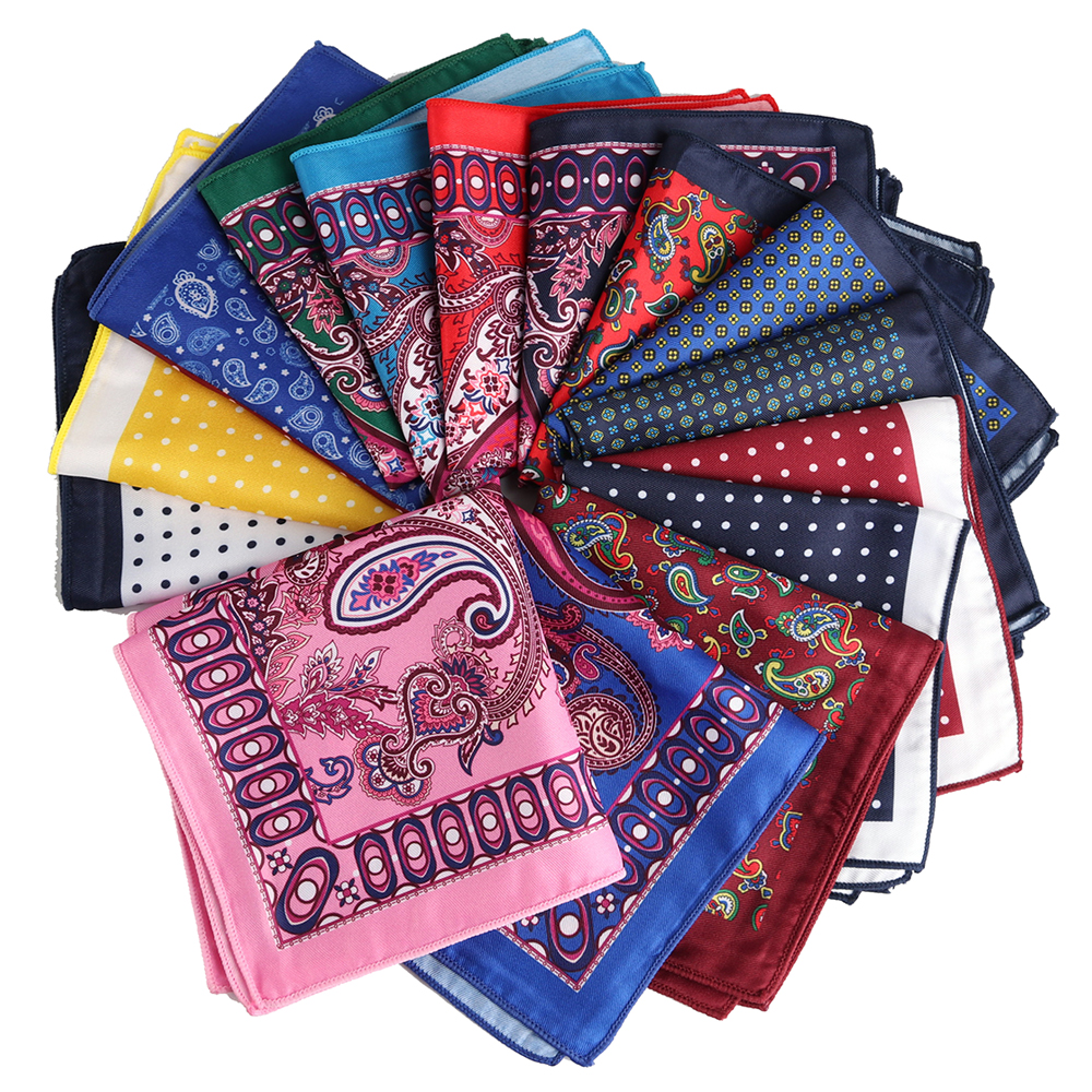 Schneider Smith Stil Taschentücher Lebendige Bunte Paisley Tasche Platz Vintage Taschentuch Schals Herren Tasche Mode Zubehör