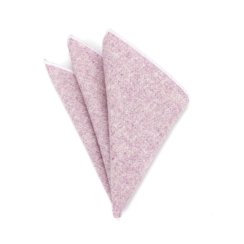 High Quality Hankerchief Scarves Vintage Wool Hankies Men's Pocket Square Handkerchiefs Striped Solid Pocket Hanky 23*23cm