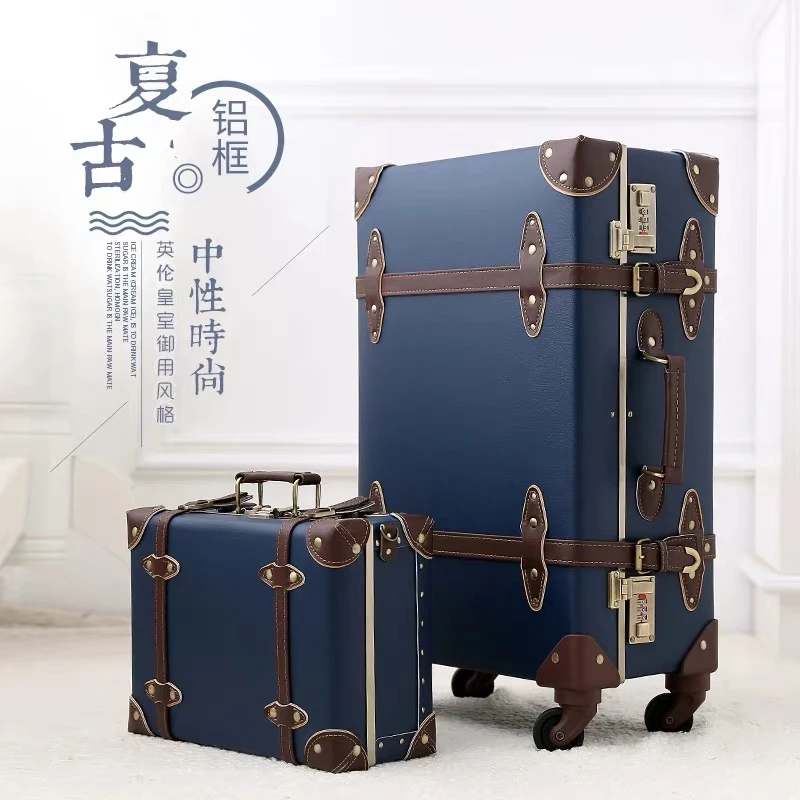 PU couro Trolley Mala e Sacos de Viagem, Mala de bagagem de bagagem, bagagem de rolamento Mala, 20 ", 22", 24"