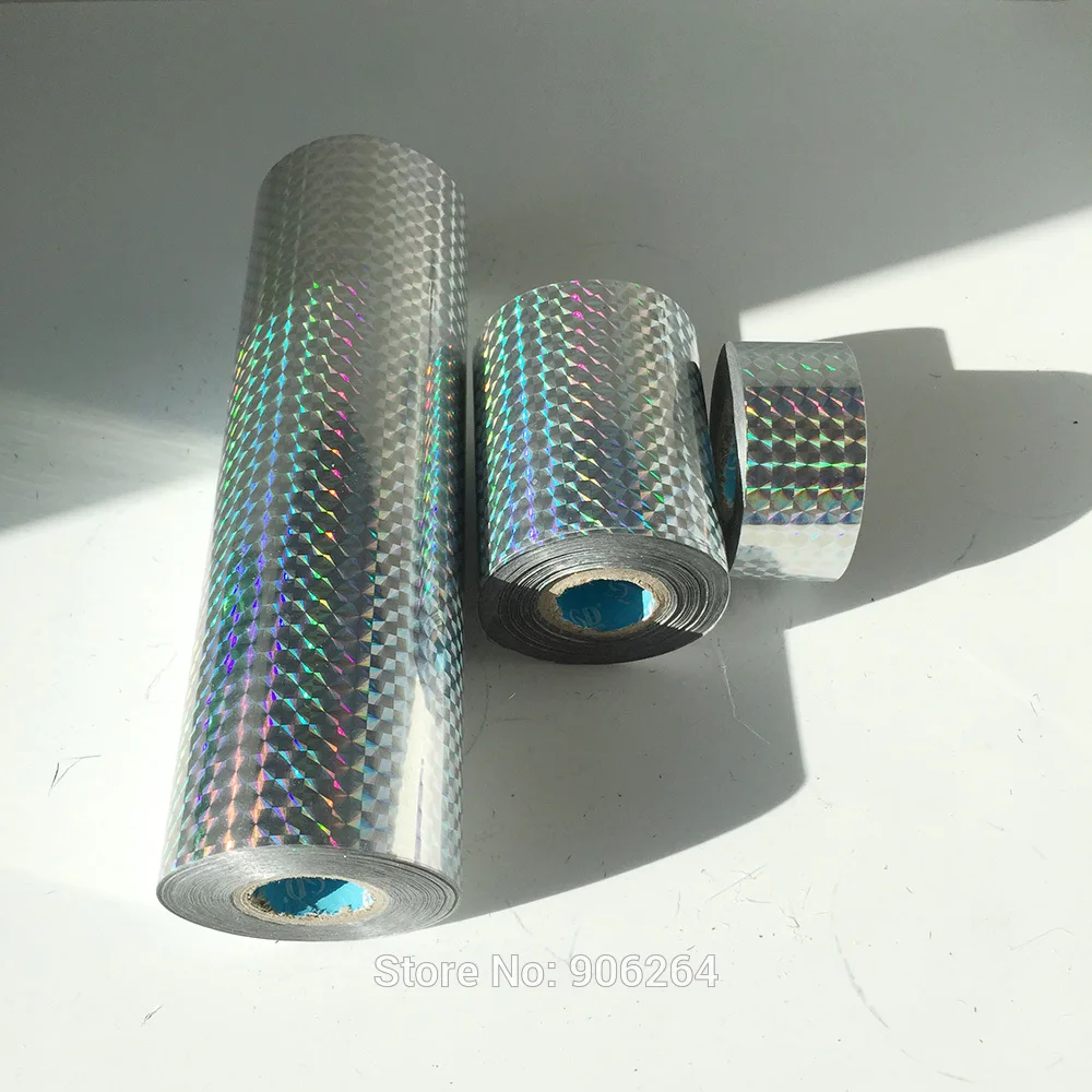 Feuille d'estampage à chaud avec laser holographique, argent uni, GT Box, frais d'expédition, le plus récent