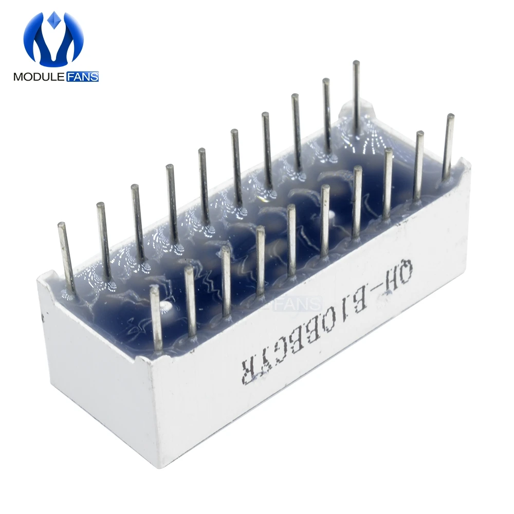2 Màn Hình Hiển Thị LED Module 10 Phân Đoạn Bargraph Đèn Module Hiển Thị Thanh Đồ Thị Siêu Sáng Đỏ Vàng Xanh Xanh Màu Sắc nhiều Màu